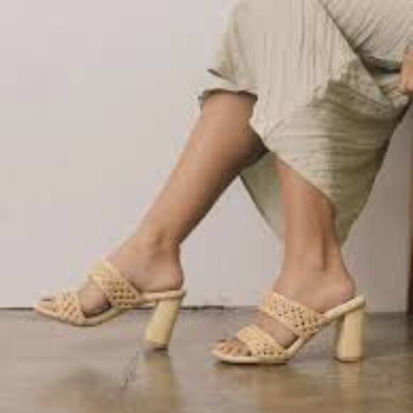 Oasis Society Barbara Woven Heels in Wheat -- Size 7.5 -- NWT/NIB - Picture 9 of 9